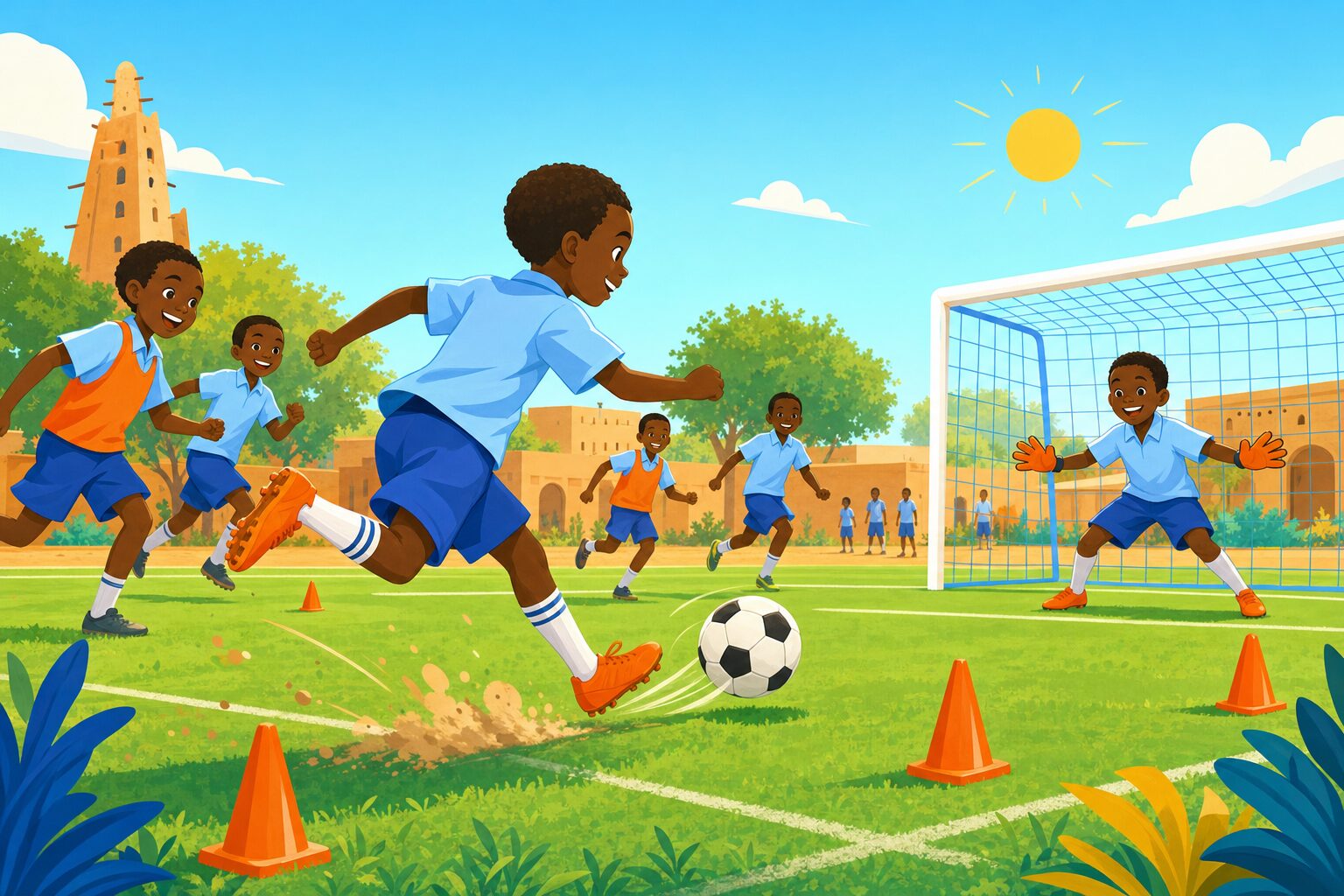 Match de football — illustration du club