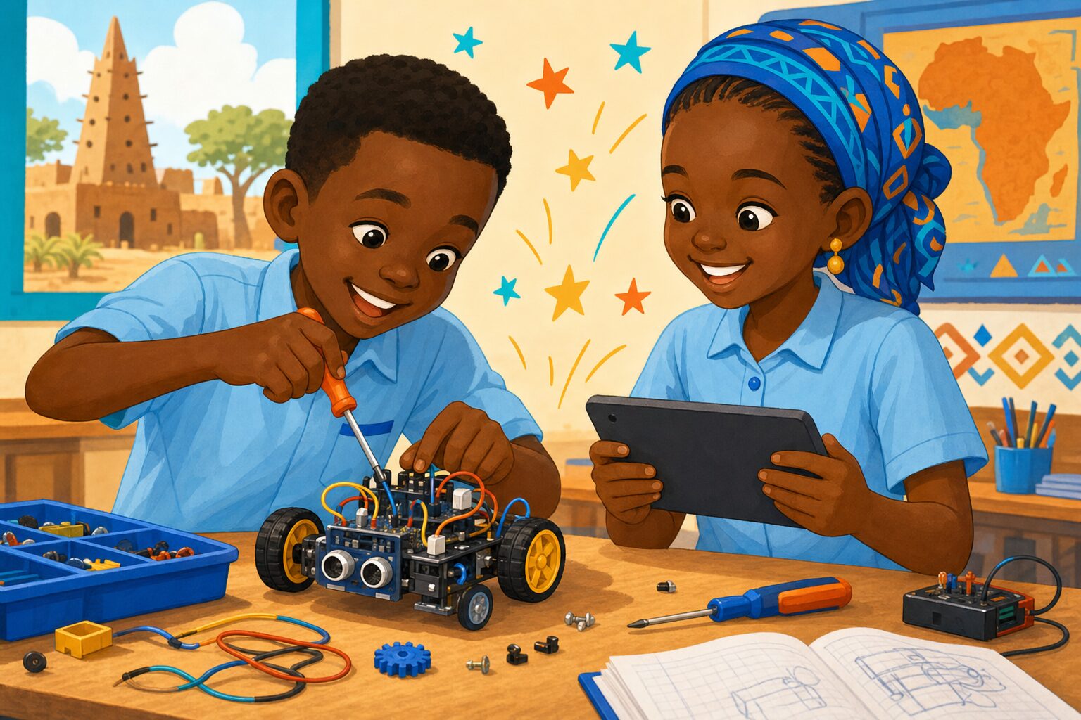 Atelier robotique — illustration